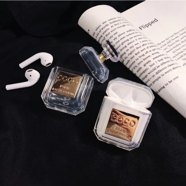 
Luxury Shockproof TPU Silicone Box Luxury Perfume Bottle Silicone Case For Airpods 