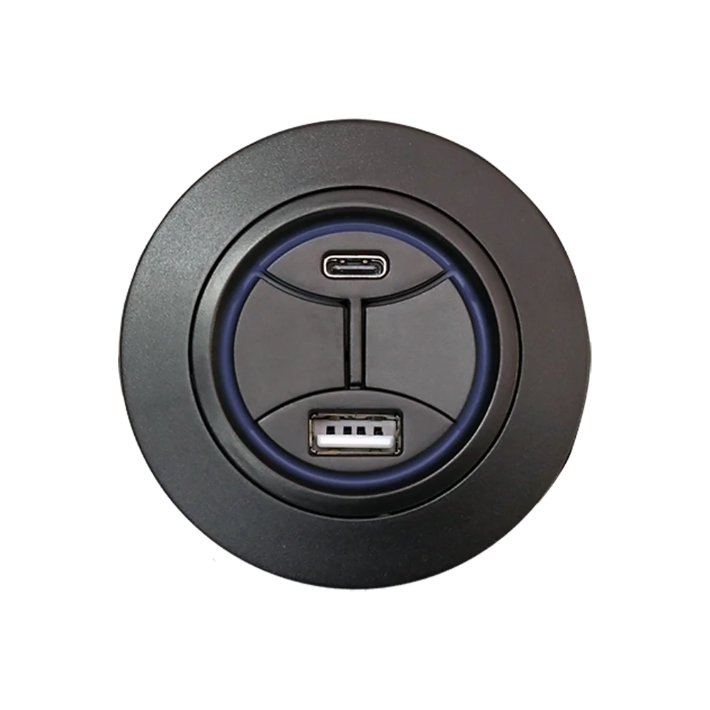 Round Hand Control Handset Recliner Switch with USB Type C port Replacement Parts