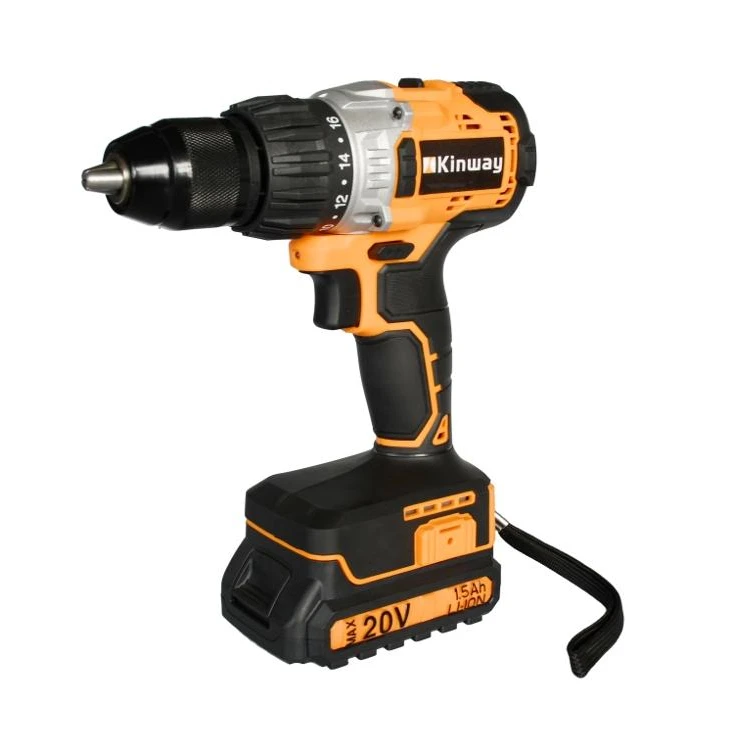KINWAY 20V 50N.m rechargeable cordless screwdriver drill with brushless motor