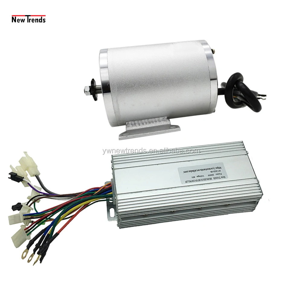 
3000W 48V 60V 72V High Speed Electric Tricycle/Bicycle /Scooter/Car Brushless Motor and Controller Conversion Kit  (1600063534221)