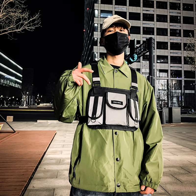 Running Backpack Vest Cell Phone and 3M Reflective Vest Pack for Jogging Cycling Fits universal phone Tactical chest bag