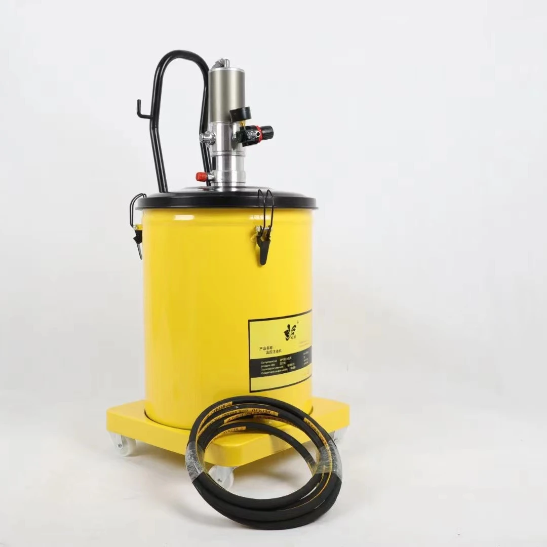 Air Pneumatic Grease Gun Pump With Gas-Pressure Meter Swivel Oiling Gun Head for Mechanization Oil Injection