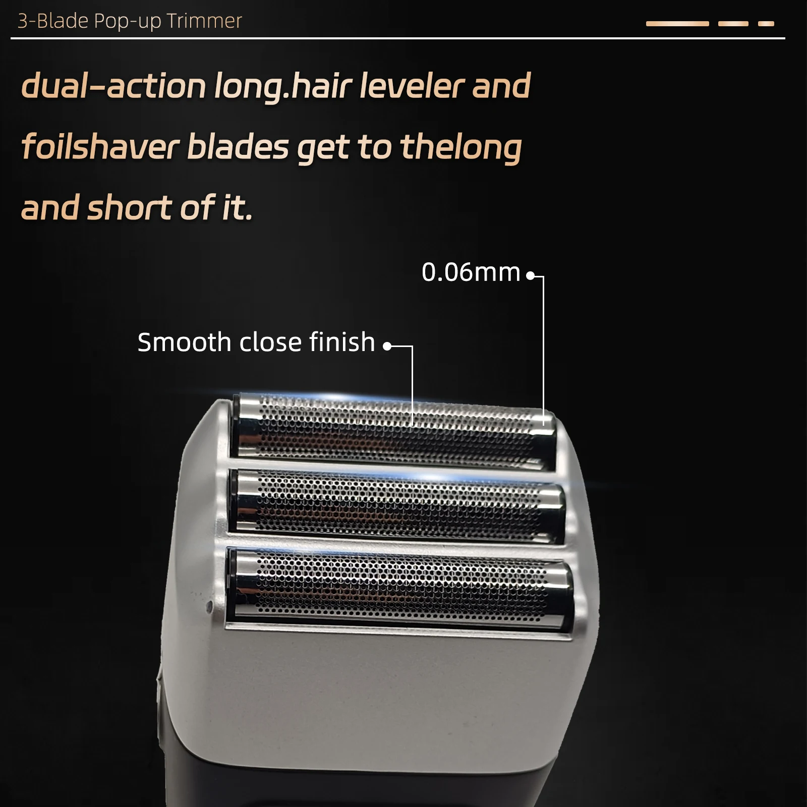 New LED Digital Display high quality triple blades electric man foil shaver electric head shavers razor