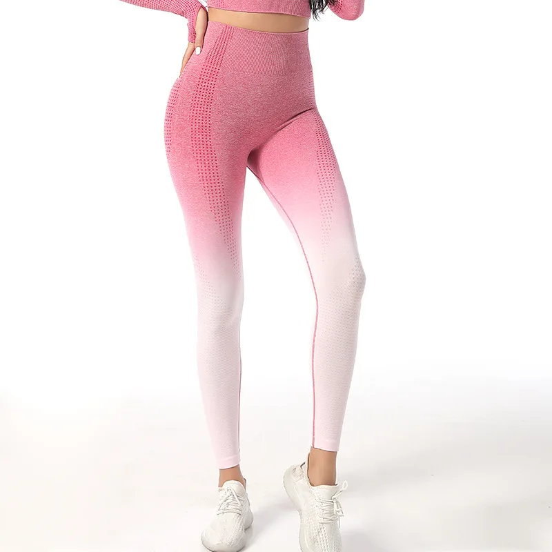 New seamless leggings women high waist yoga pants sexy booty legging butt pink fitness legging sports tights