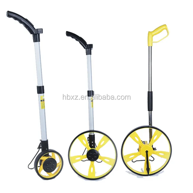Telescoping digit walking rolling meter single precision measuring wheel distance measuring tool