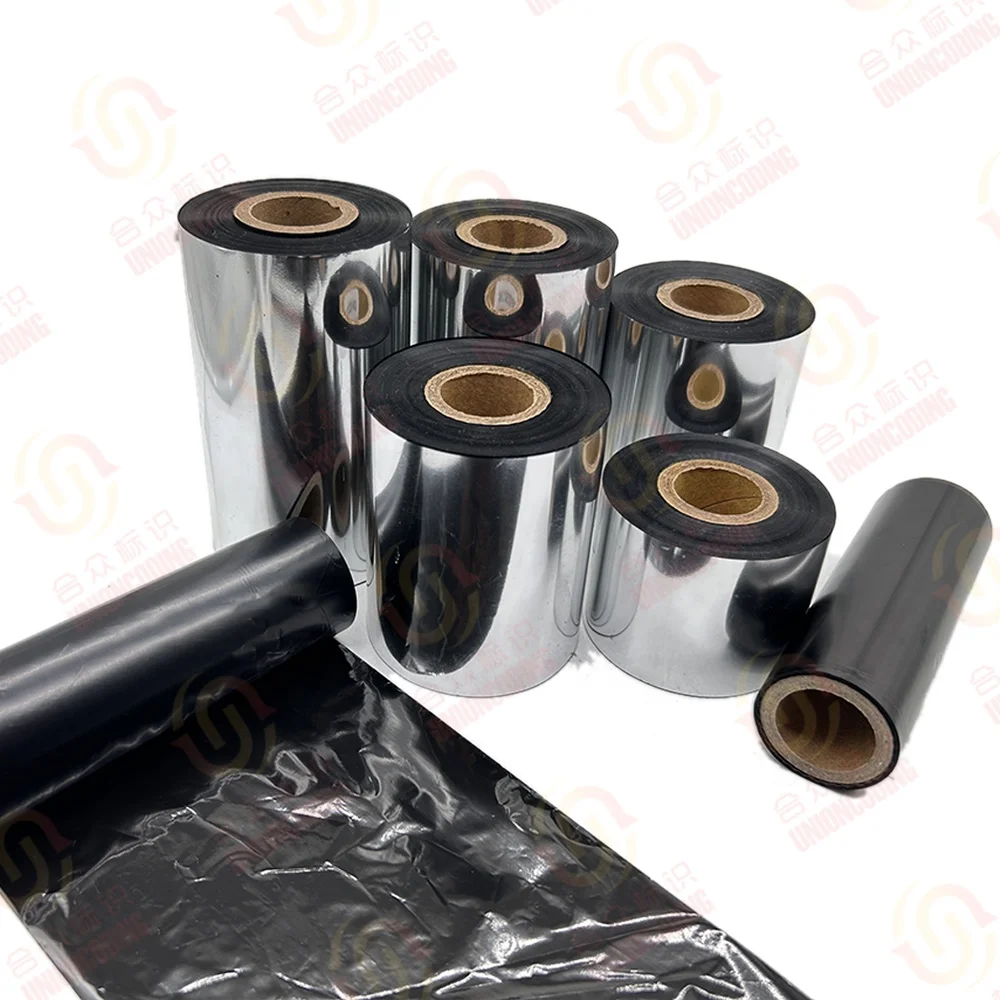 Factory wholesale UC160 thermal transfer wax carbon ribbon, used for barcode label printer printing labels