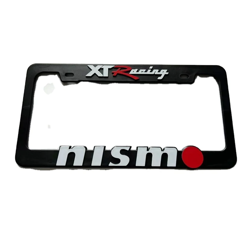 Custom High Quality 3D logo Printed debossed License Plate Cover license plate frame