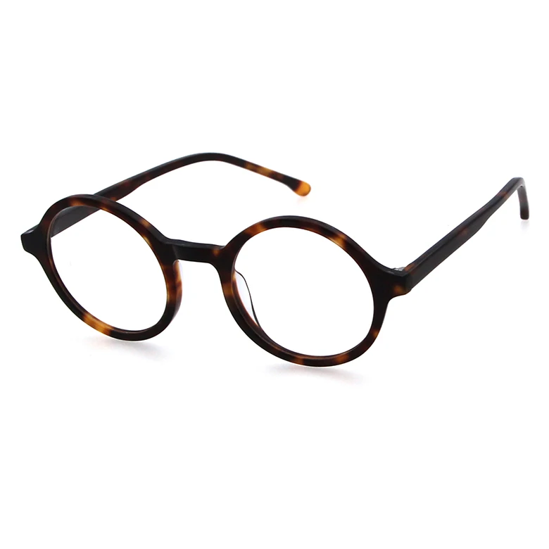 Fashion glasses Italian design round frame kacamata murah ladies lunettes acetate