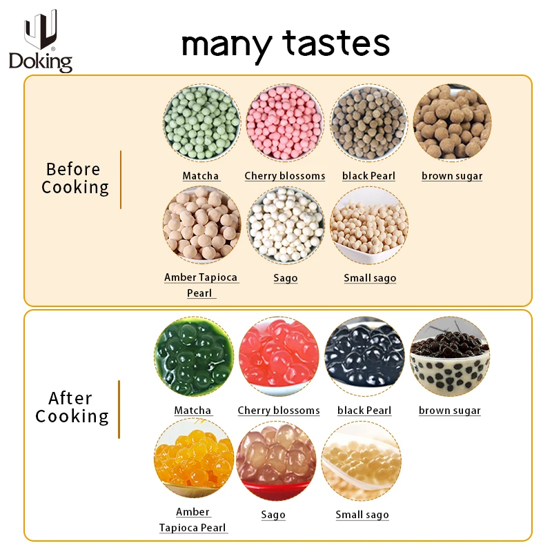 Amber Tapioca Pearls 0.9KG Golden Tapioca Pearl Boba Raw Material for Taiwan Milk Tea Bubble Tea