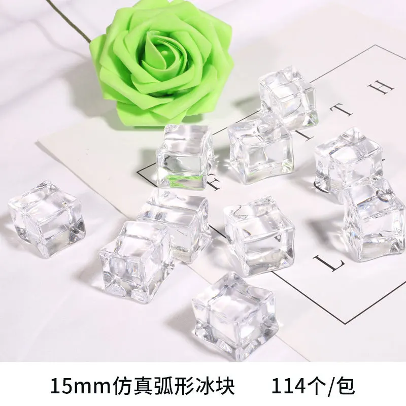 2407 zhikou 15-20 мм светящийся в темноте кубик льда ювелирное изделие имитация дуги квадратный декоративный бар акриловые аксессуары