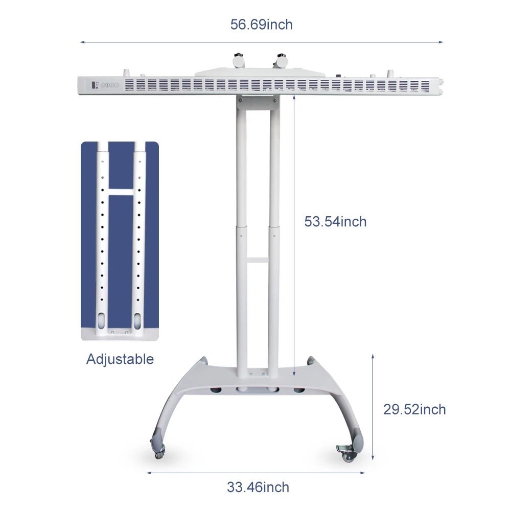 Ideatherapy hortizonal Установите светильник инфракрасная терапия для всего тела 660nm 850nm ИК красный свет дома и