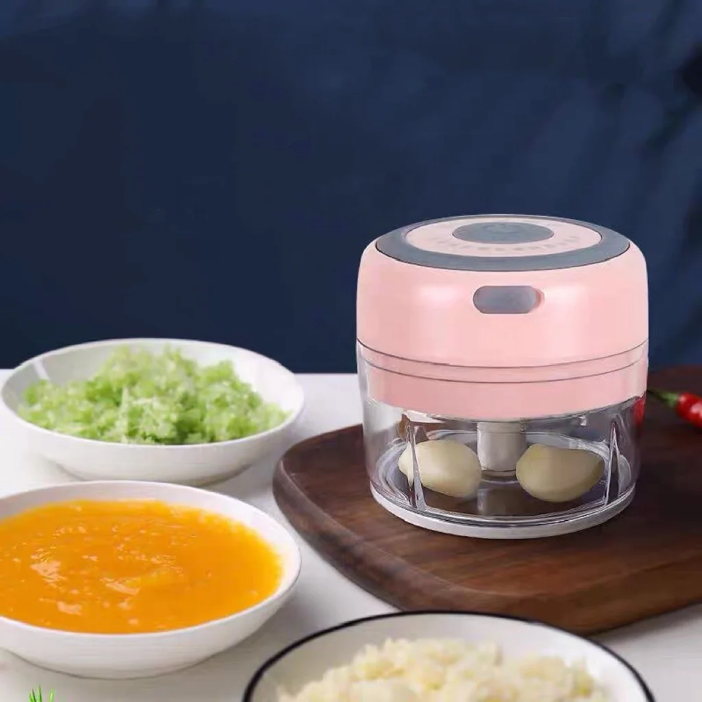 USB Rechargeable Portable Mini Food Processor Spice Chili Garlic Baby Food Grinder Mixer