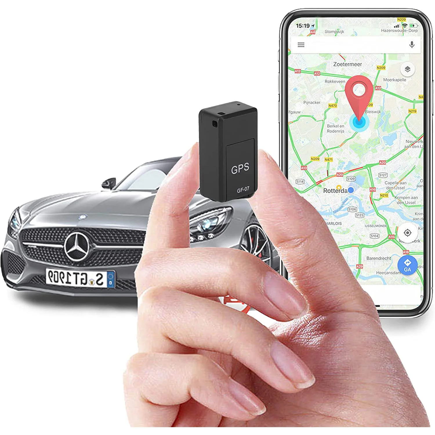 Mini Car GSM/GPRS/GPS Tracker GSM Tracking Device GPS Locator GF07 with battery