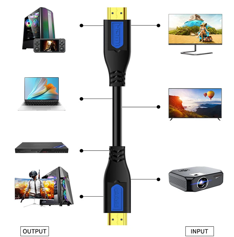 Высокоскоростной HDMI-кабель Dataroad 1 5 м HDMI2.0 1080P 4K 8K с логотипом производителя