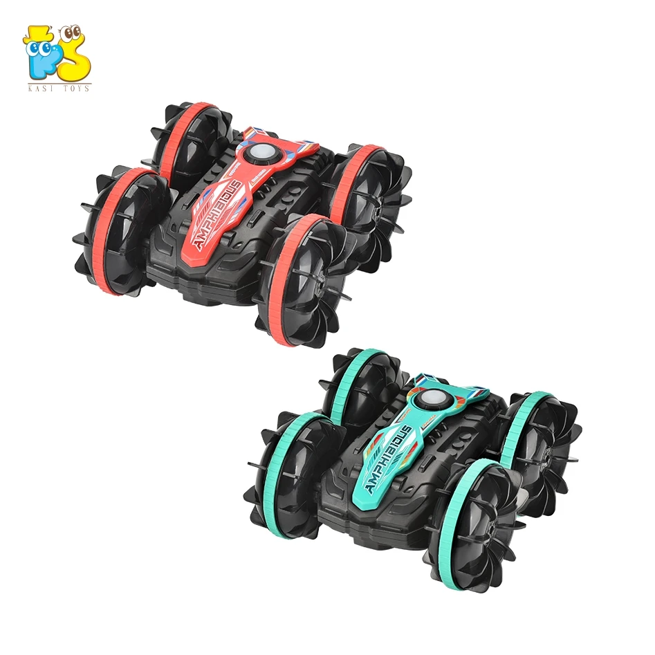KS 2.4G RC Amphibious Stunt Vehicle 360 Flip Double-sided Driving 4WD Remote Control Racing Car