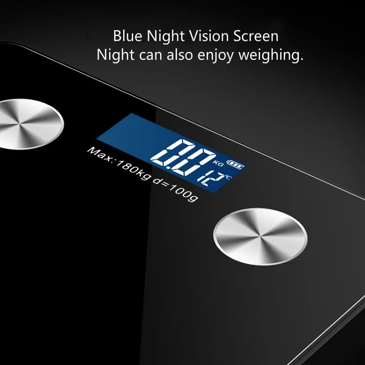 Smart App Android IOS Weighing Scale 180kg/396lb LED  Fat Balance Digital Electronic BMI Digital Body Weight Bathroom Scale