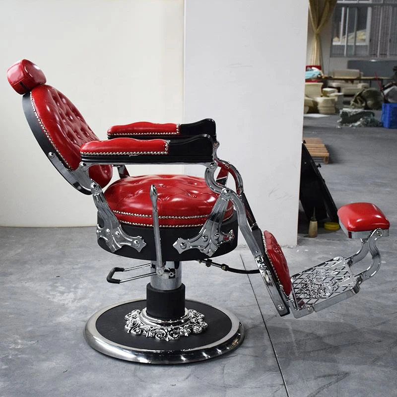 Высококачественное красное гидравлическое кресло для укладки парикмахерской салона красоты мебель