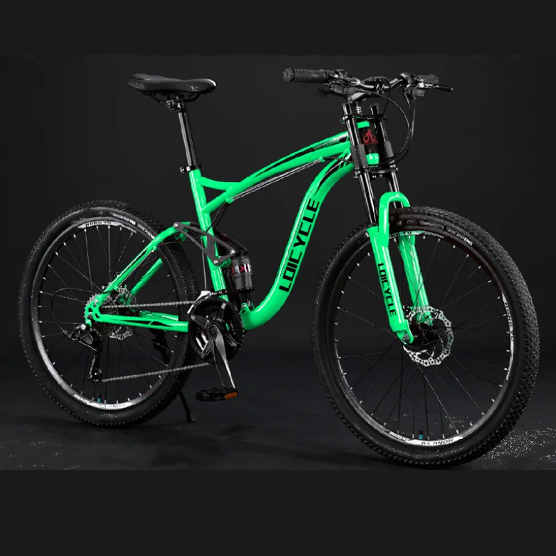 Loicycle Hot Selling Mountain Bike 18/21/24/27 Speed Custom High carbon steel full shock absorber MTB Bicycles
