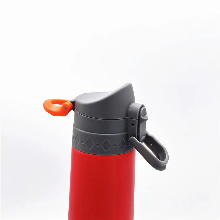 OEM ODM Flip lid stainless steel water bottle leakproof sport nice vacuum flask thermos