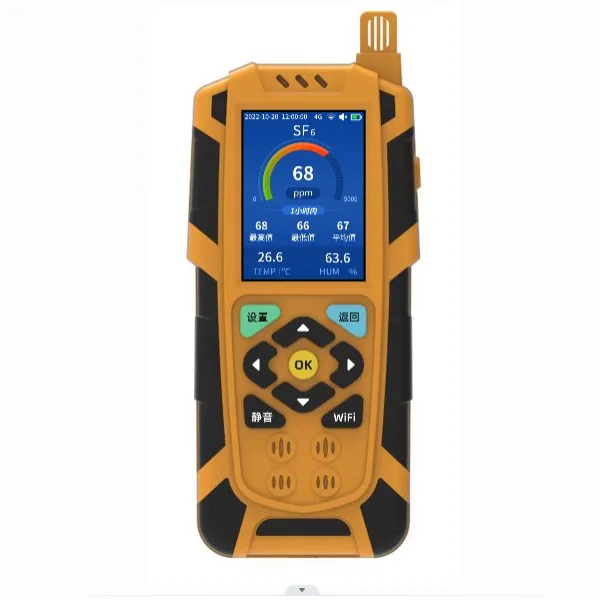 2023 Hot sale Professional Power station portable SF6 CO2 Oxygen WIFI 4G Indoor air quality monitor with 3500mA Li battery