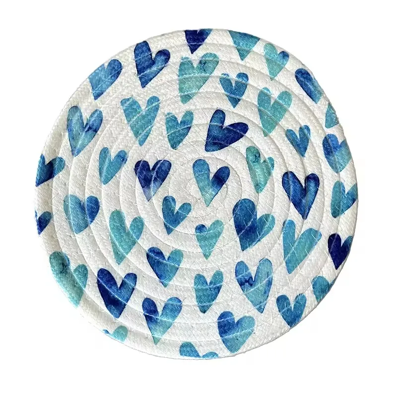 Custom Personalized Printing Polyester Fabric Photo Coasters Sublimation Blanks Round Coaster