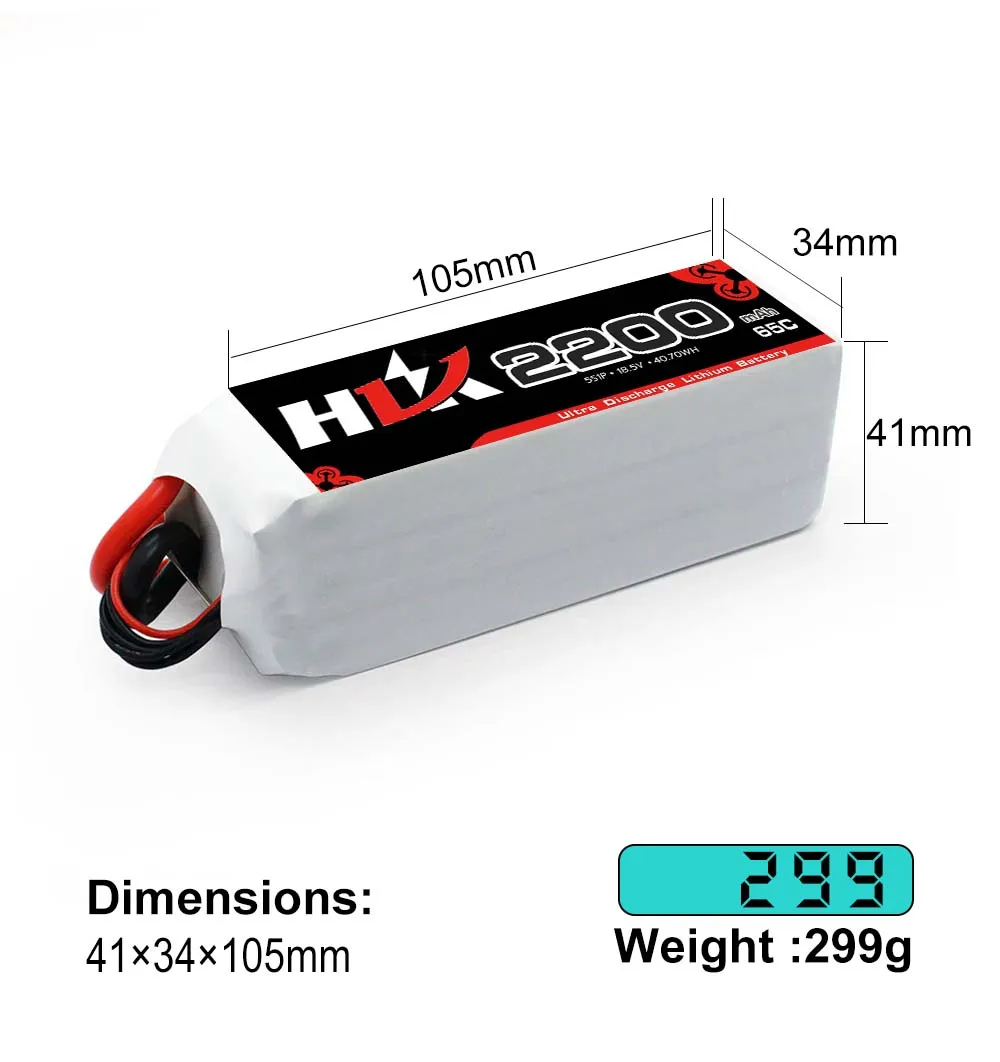 Factory price 2200mah 65c 18.5v 5s Rc Drone Battery For Drones 2200mah 65c 18.5v 5s lipo for airplane helicopters