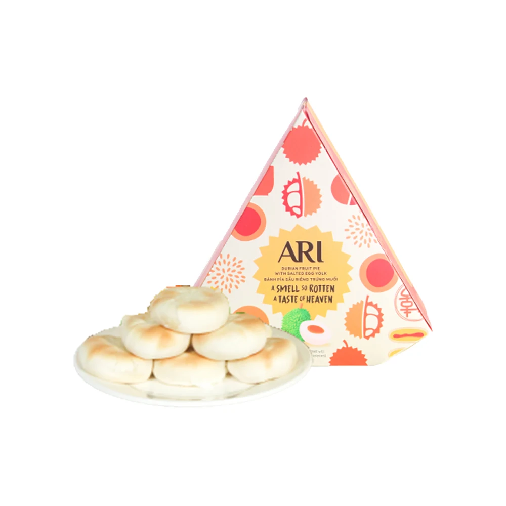 Cool Dry Storage Mung Beans Durian Pie Sugar Snack Food Pia Cake Taste from Vietnam