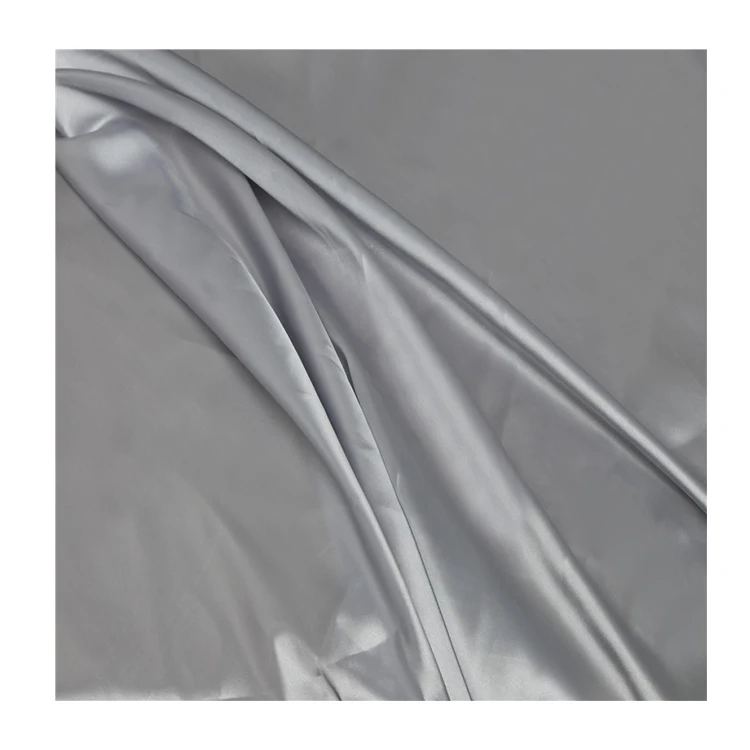 
Блестящая мягкая эластичная атласная ткань из полиэстера и спандекса для постельного белья 