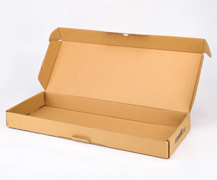 Natural brown kraft paper shipping box custom corrugated electronics ecommerce packaging keyboard box