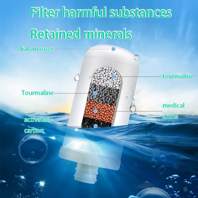 Filter Water Tap with Ceramic Percolator, Household Kitchen Faucet Water Purifier