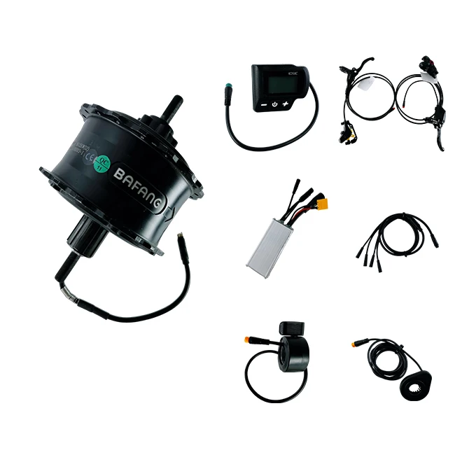 Bafang Hub Motor Set for Electric Bike Conversion Kit 700c Rear Wheel LCD Display Lithium Battery Power Supply