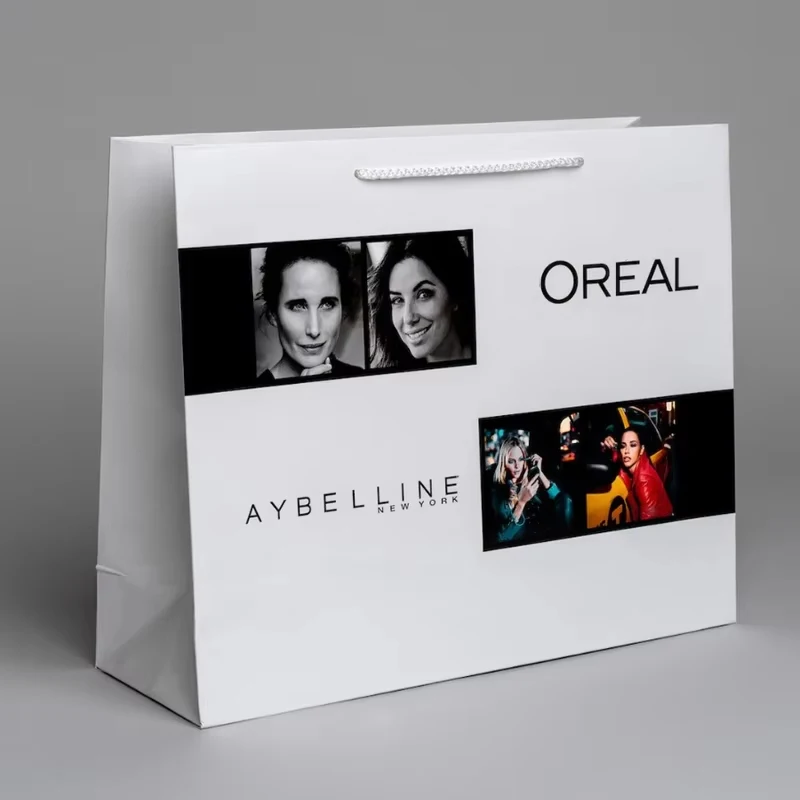 Luxury Ribbon Handle Boutique Retail Shopping Packaging Customized Printed Euro Paper Gift Bags With Logo