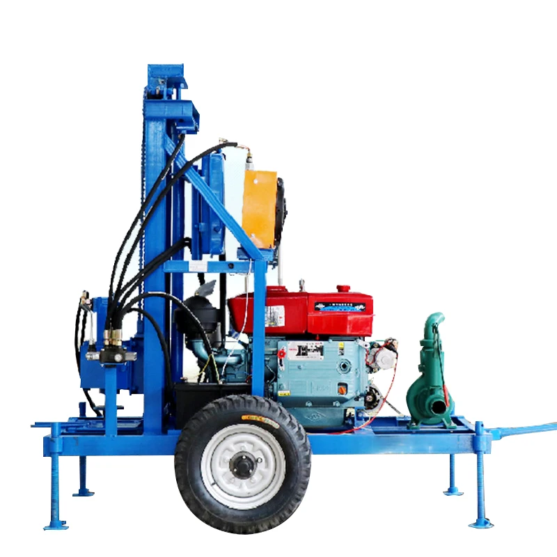 Small household diesel hydraulic drilling tools for rural wells/civilian drilling equipment