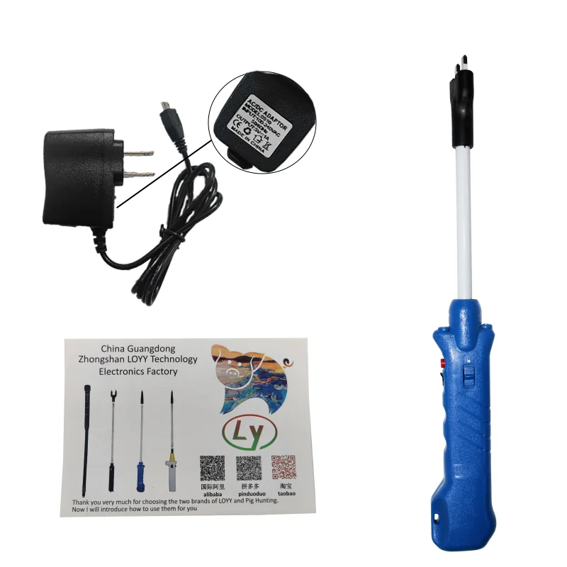 2023 New Design Of 45cm Waterproof Large-Capacity Livestock Products Impact Pig Driven Sheep And Cattle With Led Light