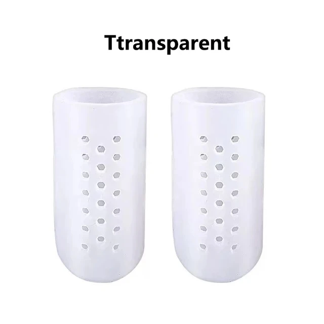 1 Pairs Breathable Gel Toe Cap Protector SEBS Toe Cover Sleeves with Holes Provides Relief from Missing or Ingrown Toenails