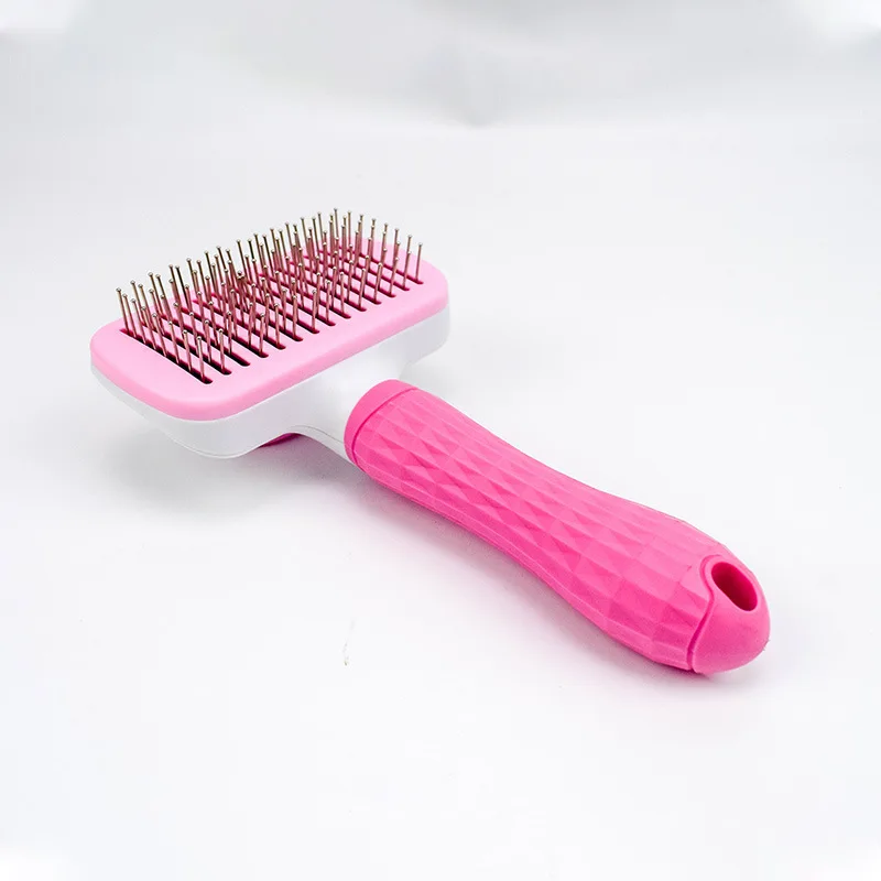 Wholesale Pet Dog Cat Hair Removal Brush Comb Pet Massage Comb Self Cleaning Pet Comb