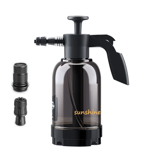 2L Car Washing Pressure Spray Bottle Hand Pressurized Foam Sprayer High Pressure Cleaner Car Washing Accessories Clearly Bottle
