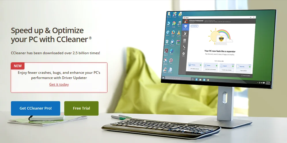 24/7 онлайн CCleaner Pro плюс ключ 3 ПК 1 год официальный оригинальные лицензионный для очистки компьютера оптимизация программного