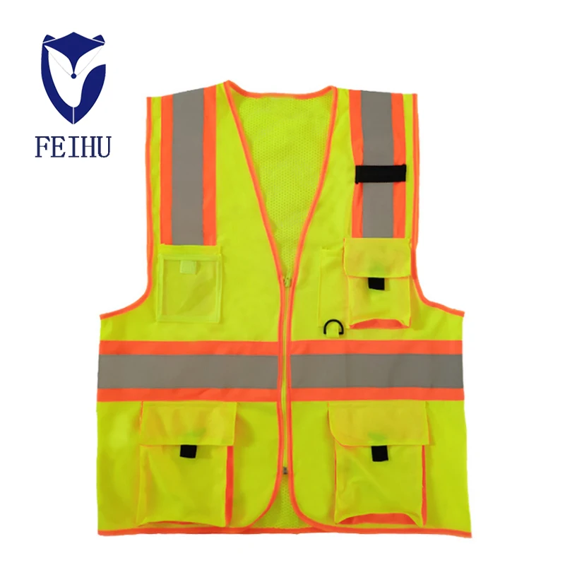 Reflective Vest Safety Vest Jacket Strip Personal Security Construction High Visibility Hi Vis Work Safety Reflective Clothing