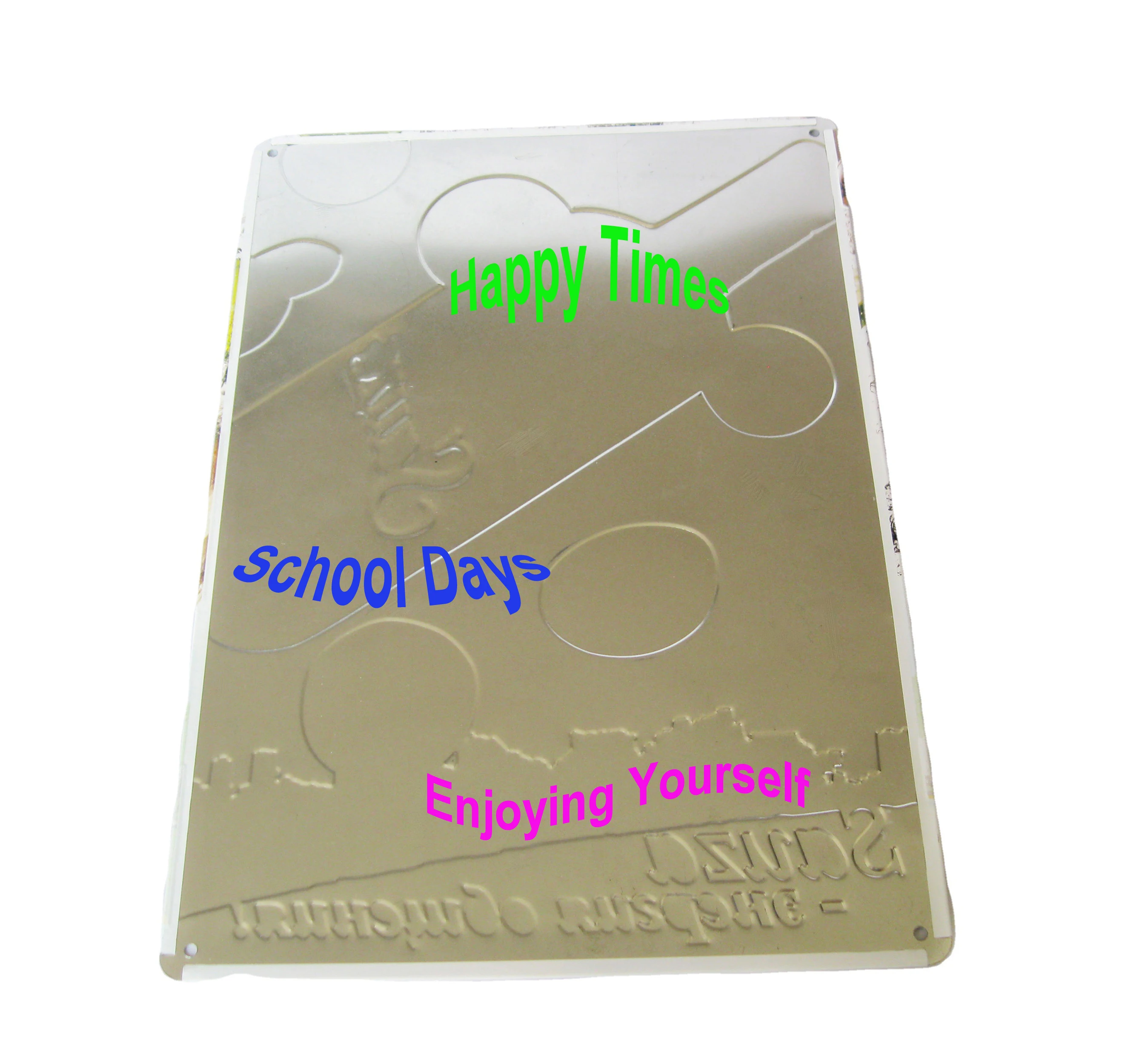 Заводская Черно-Белая настенная Магнитная металлическая жестяная доска