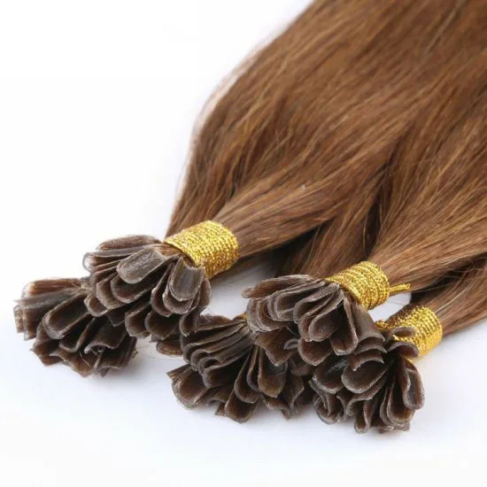 March Expo Wholesale Price Raw Unprocessed Virgin Hair Double Drawn U Tip Human Hair Extensions For Woman