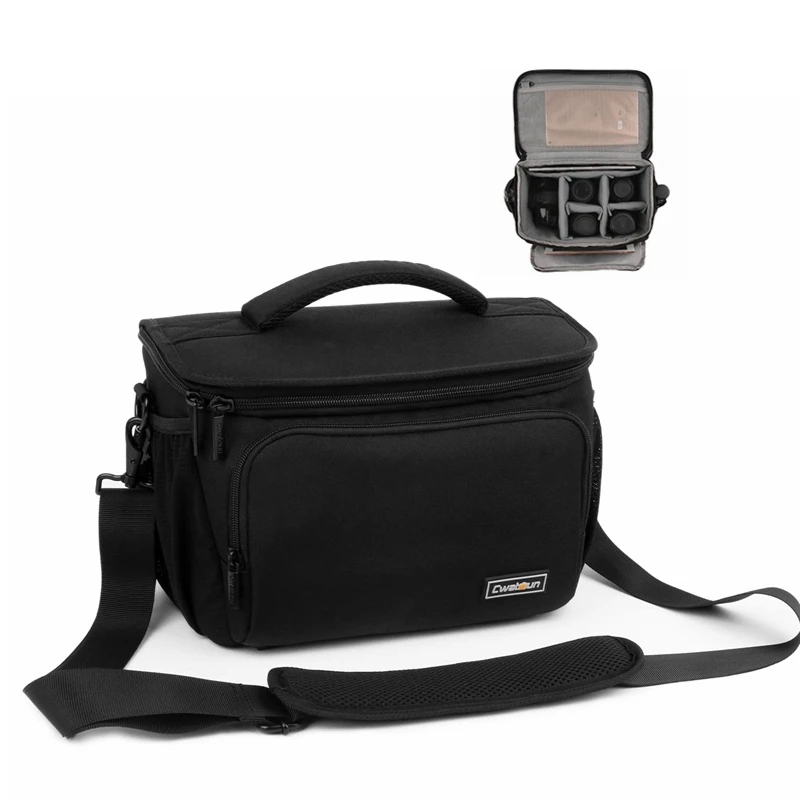 Cwatcun D67 Travel Digital Video Dslr Slr Mirrorless Photography Shockproof Shoulder Waterproof Crossbody Camera Messenger Bag