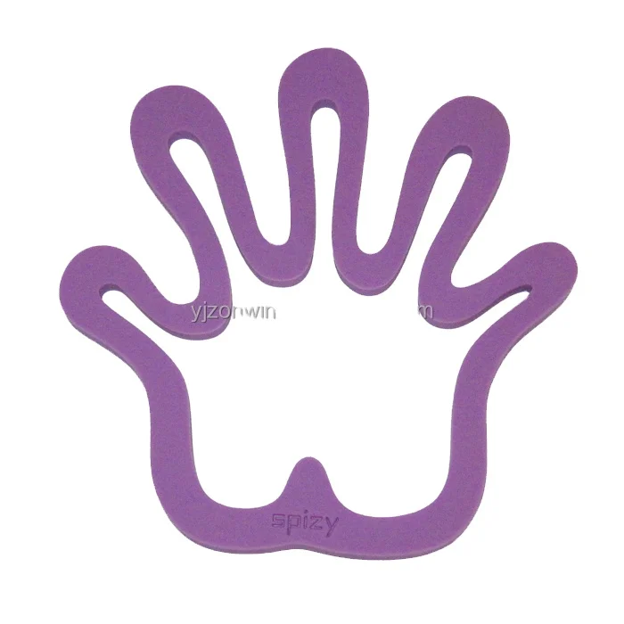 Item ZSI-0076 hand shape silicone heat pad for tableware