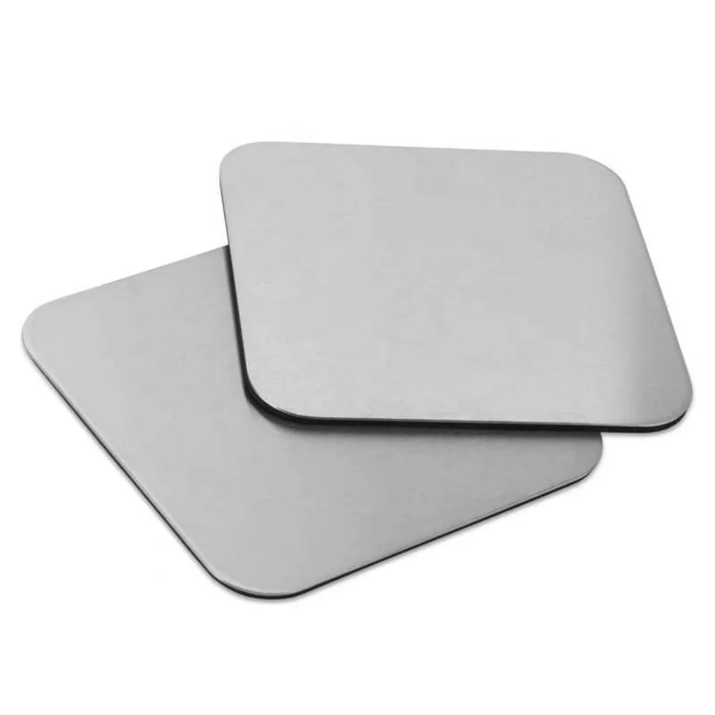 promotional sublimation custom bulk blanks square EVA metal stainless steel smooth wine bottle cup drink coasters for drinks