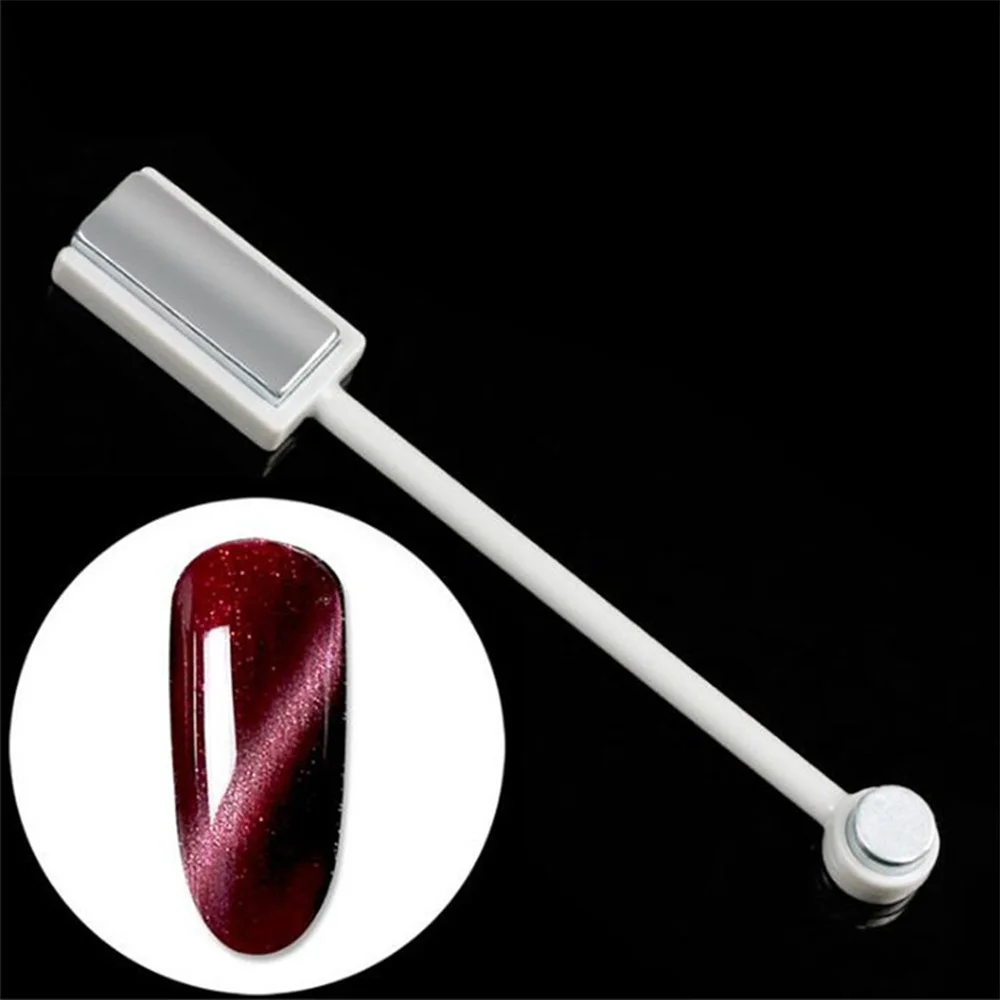 double head Nail Cat Eye Magnetic Rod stick Powerful Magnet Suitable for cat eye gel polish nail art Decoration tools NAB051