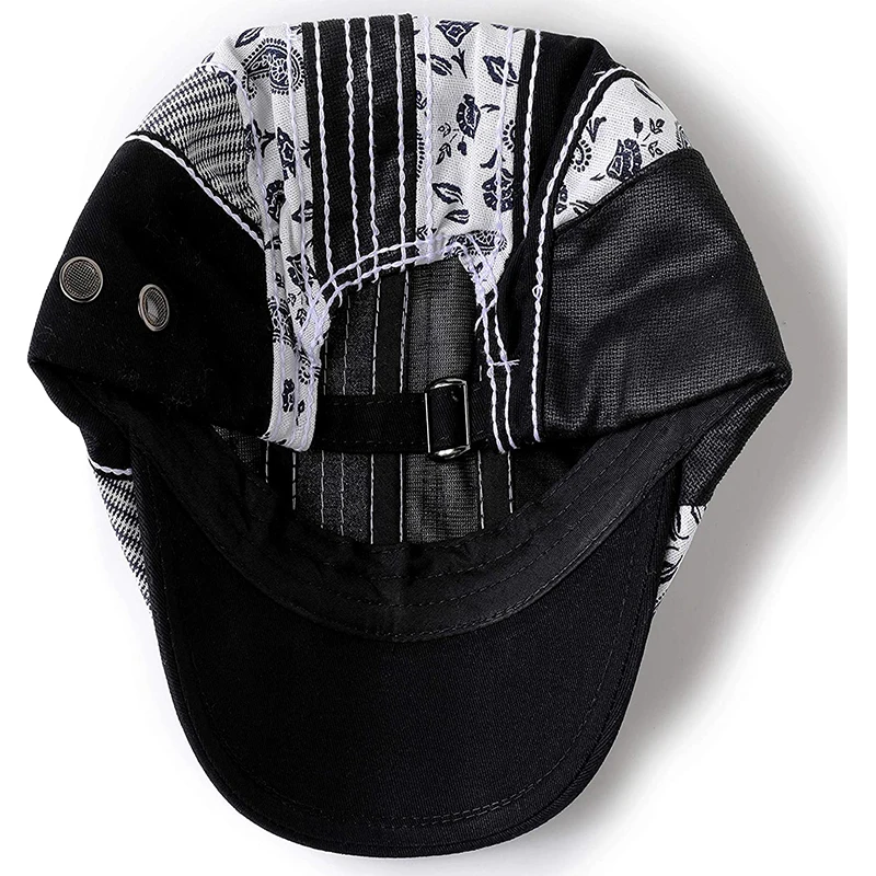 
2021 Hot Sale 100% Cotton Casual Beret Visor Caps for Men Women Summer Cabbie Newsboy Hat British Retro Cap Casquette Adjustable 