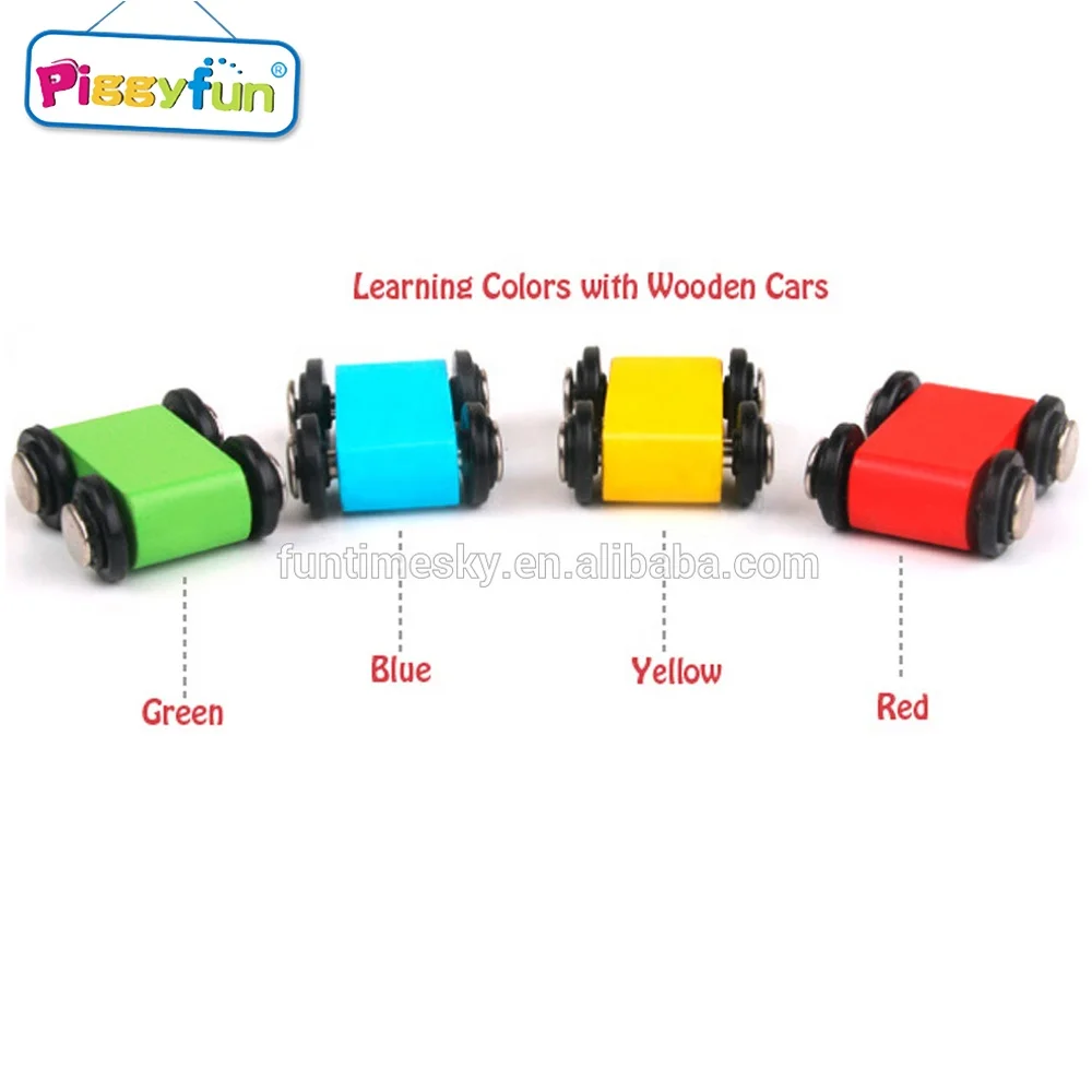 2021 High Quality Small Wooden Toy Car Assembly Kit Toys With Ramp Track For Kid Learn AT11955