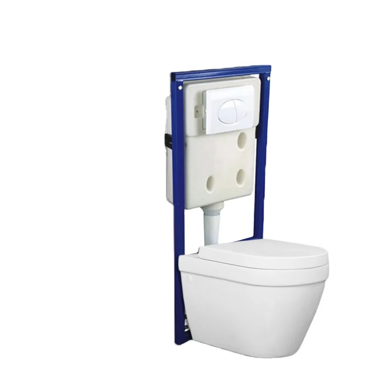 Bathroom Gravity Flushing Wc hanging Toilet Wall Mount Wc Toilet p trap toilet set