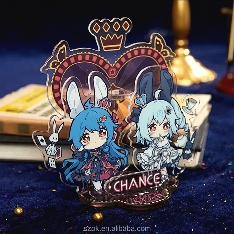 custom acrylic stand figure japanese anime for desktop ornament display standing figure wholesale anime girl acrylic stand