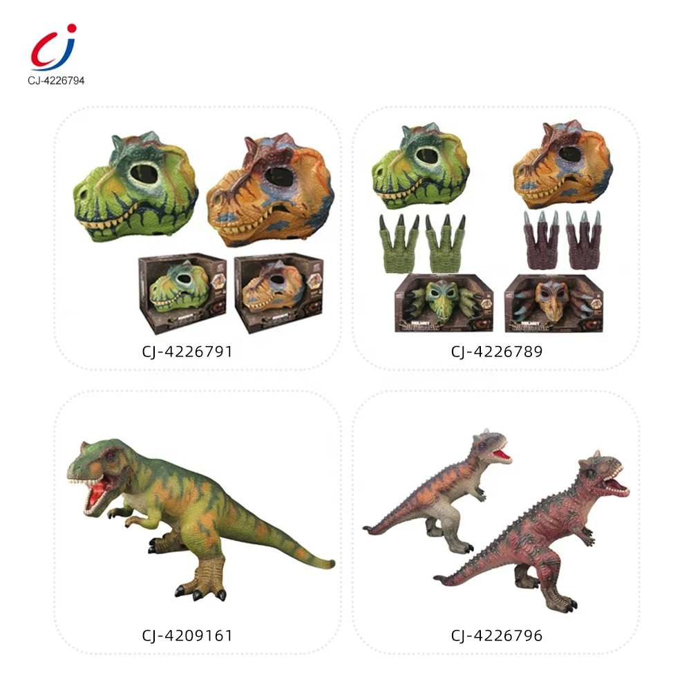 Chengji kids role playing game interactive toys electric realistic spray dinosaur hand puppet with light and sound